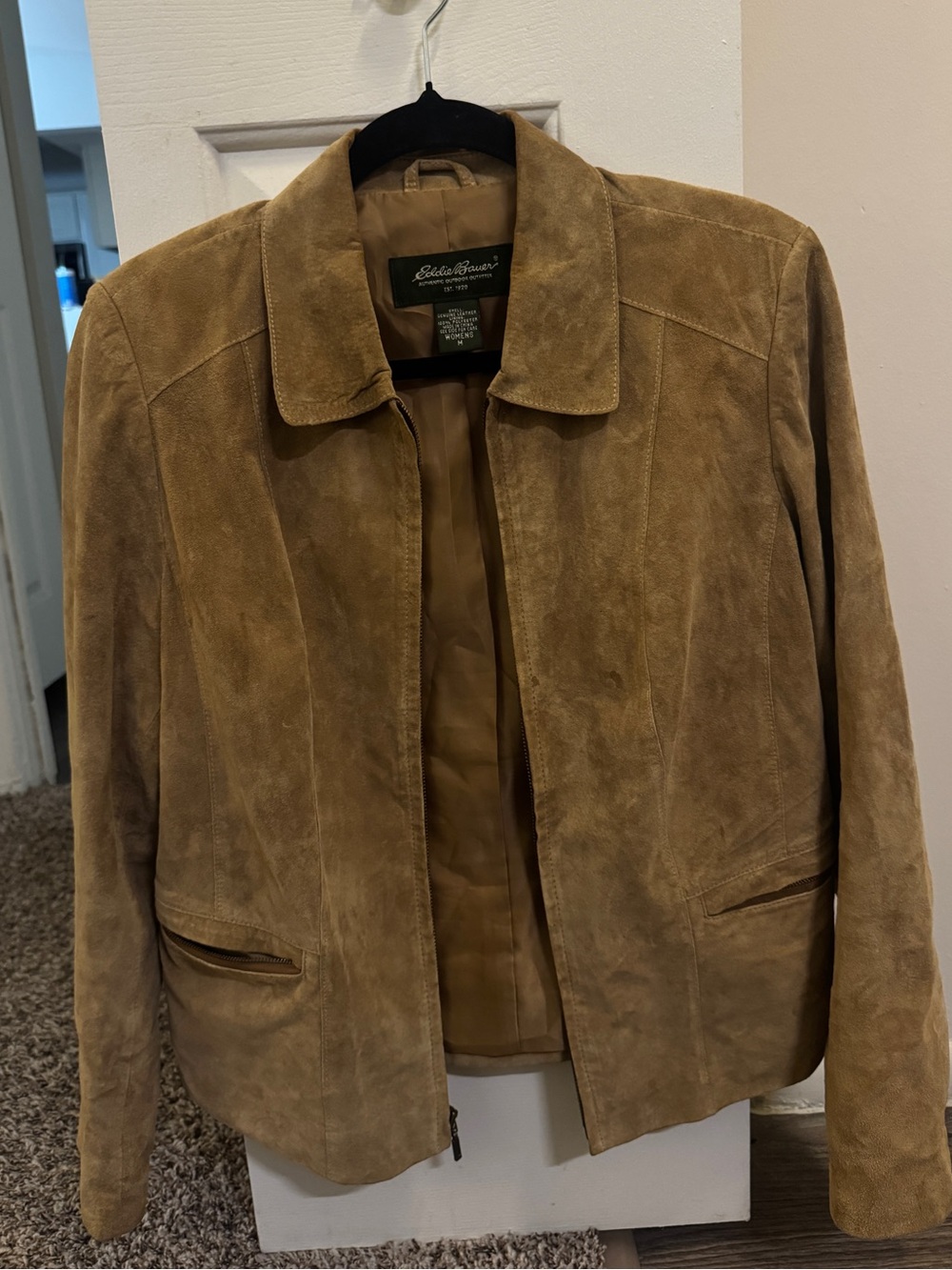 Eddie Bauer Vintage Women's Tan Suede Jacket